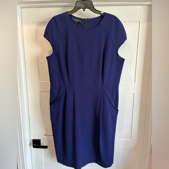 Lafayette 148 New York Dresses & Skirts - Lafayette 148 New York royal purple cap sleeve sheath pencil dress size 16